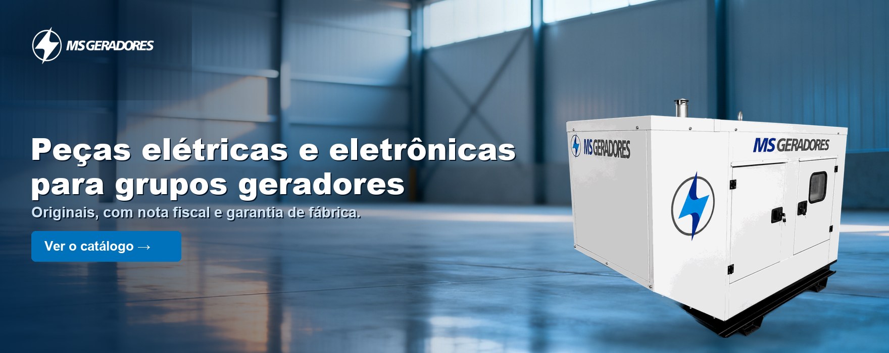 Peças elétricas e eletrônicas para grupos geradores, originais com nota fiscal e garantia