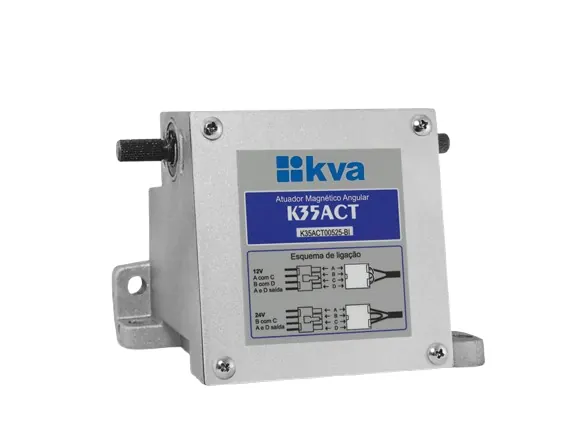 Atuador de Velocidade Magnético Rotativo KVA K35ACT Bivolt 12/24V Controle de Motor Diesel para Geradores K35