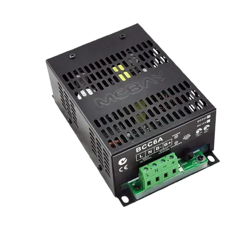 Carregador de Bateria Inteligente Original Mebay BCC6A 12V/24V Retificador para Geradores de Energia BCC6A 12V 6A / BCC6A 24V 3A