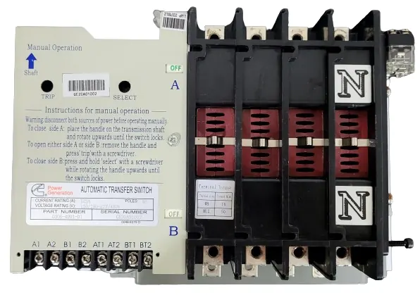 Chave de Transferência Cummins Automática GTEC Tetrapolar (QTA / ATS) 125A
