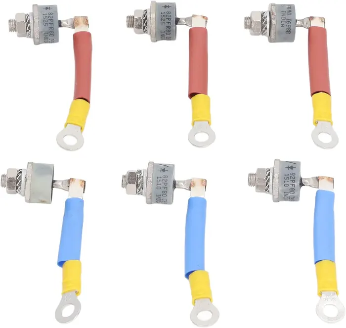 Conjunto de Diodos Retificadores Leroy Somer 82PFR80 82PF80 80A Diodos de Ferro para Geradores FG Wilson e Leroy Somer Diesel LSA50.2 LSA49.1