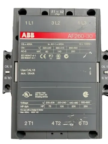 Contator ABB AF 260-30 400A
