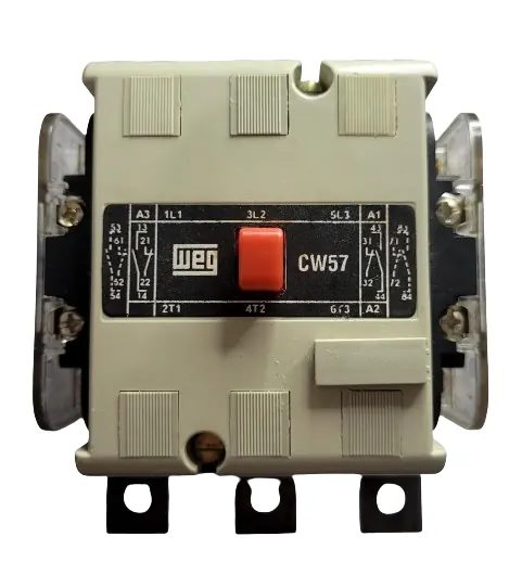Contator Tripolar 100a Weg Cw57 Bobina 110v 25cv 1kv