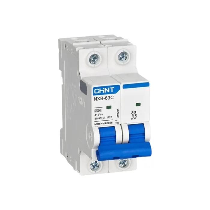 Disjuntor Bipolar Mini Chint nxb-63c 16A 3kA - Pn 319288