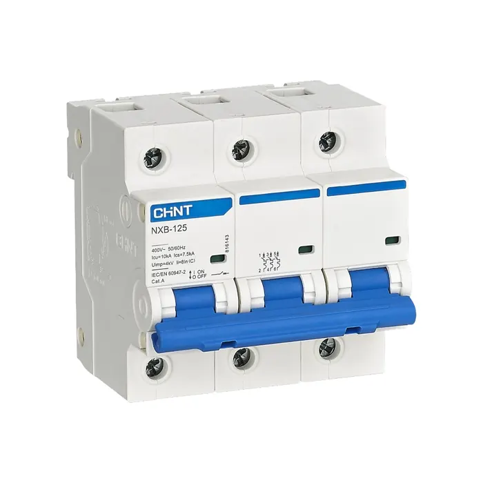 Disjuntor Tripolar Chint nxb-125 c100 100A - Pn nxb125-3-100c