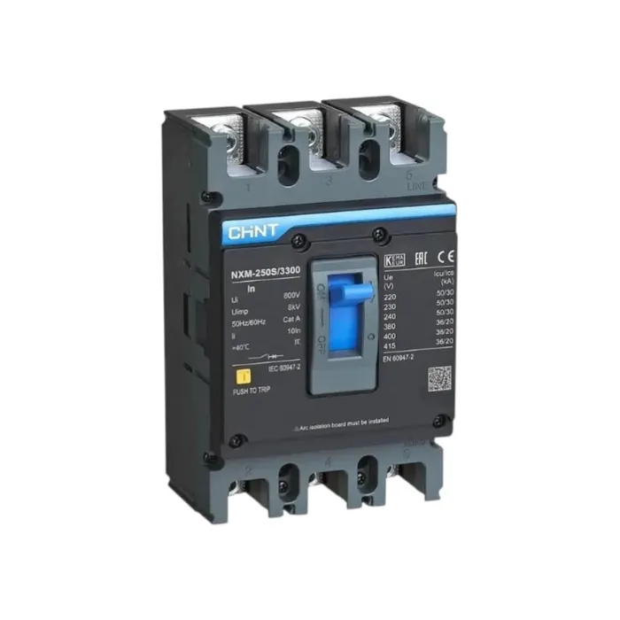 Disjuntor Tripolar Fixo Manual Chint nxm-250s/3300 250A - Pn 131369