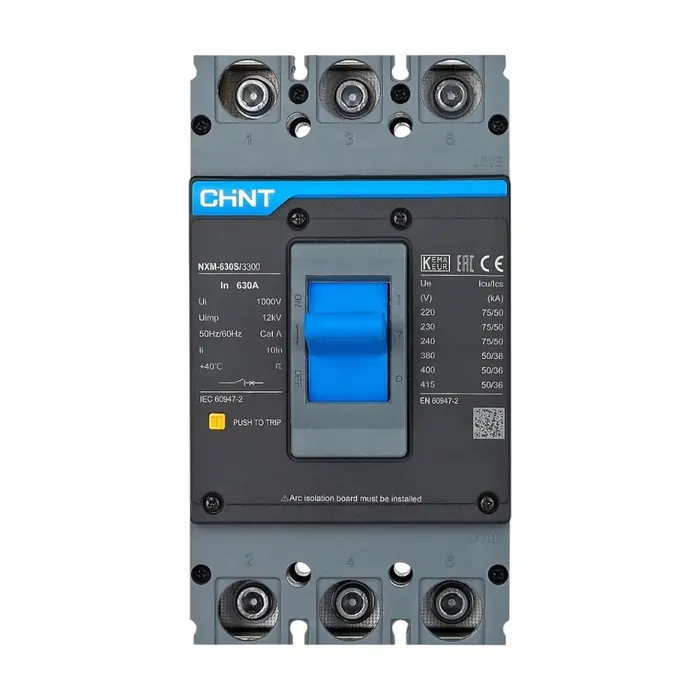 Disjuntor Tripolar Fixo Manual Chint nxm-630s/3300 630A - Pn 131375