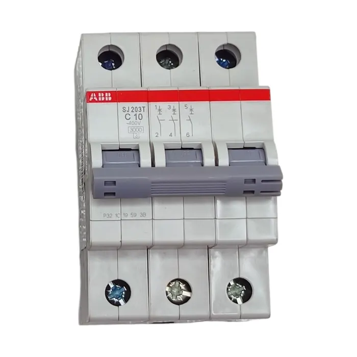 Disjuntor Tripolar Mini Abb Sj 203t-c10 10a - Pn 2taz144300r0104