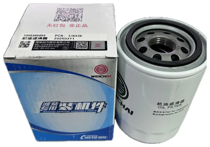 Filtro Lubrificante Original Motor Weichai wp2.3 - 1000395855