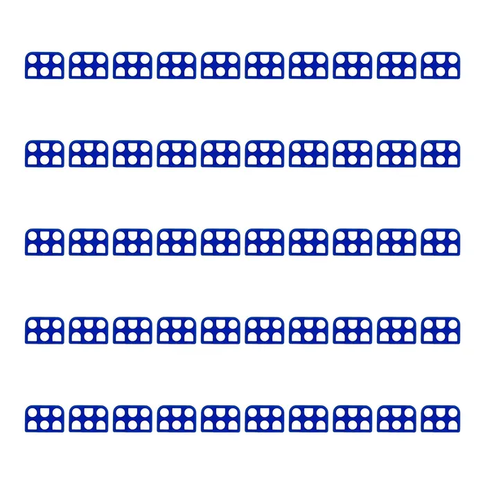 Kit 50 Pcs Membrana Conector Mate-n-lok 6 Vias Interface