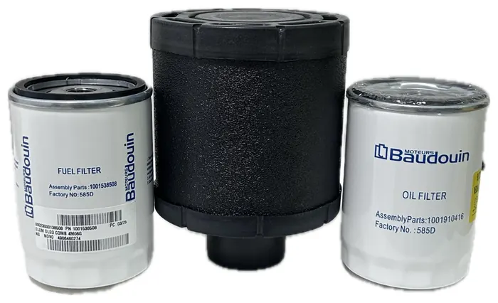 Kit de Filtros para Revisão Motor Baudouin 4M06G25/6