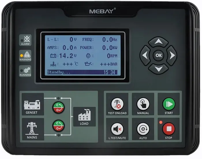 Módulo de Comando Mebay DC52D MK3 (USCA) AMF para Grupos Geradores
