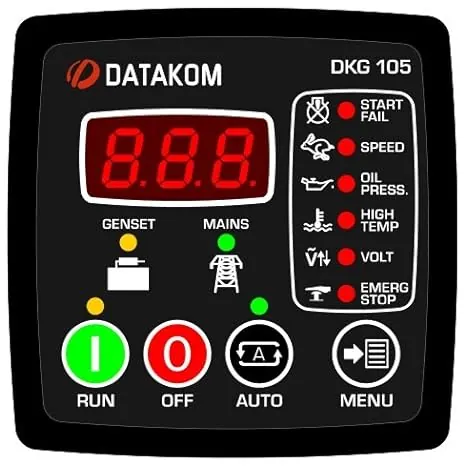 Módulo de Controle Automático DATAKOM DKG-105 AMF Painel para Grupos Geradores DKG105