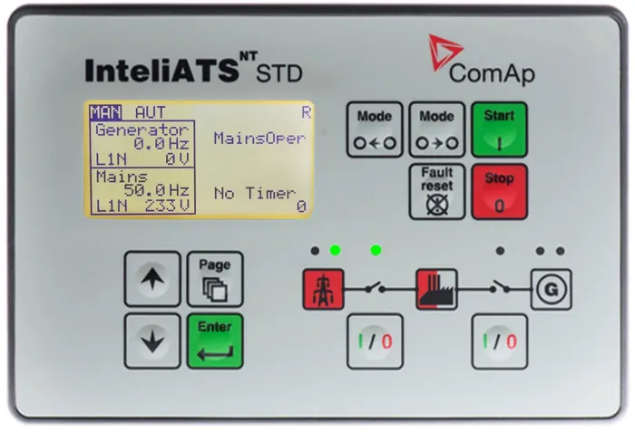 Módulo de Controle Comap Inteli Ats-nt Power - Uscamaq 11c - Inteliats IA-NT-STD Controlador para Gerador Automático