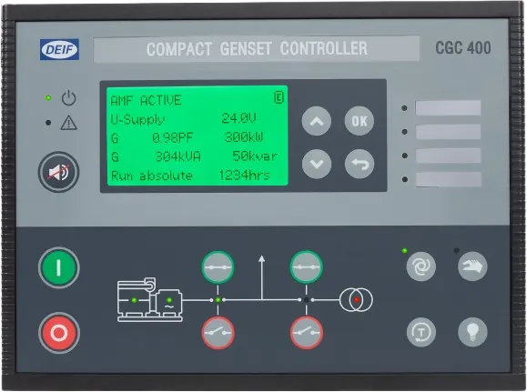 Módulo de Controle Eletrônico Original DEIF CGC 413 CGC 400 Painel Controlador Automático AMF para Geradores