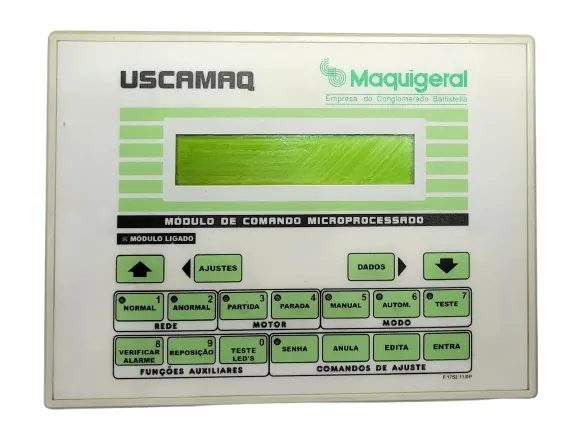 Módulo de Controle Eletrônico Original Maquigeral Uscamaq 44054.01 24Vcc Atos Painel Controlador Automático CP para Grupo Gerador