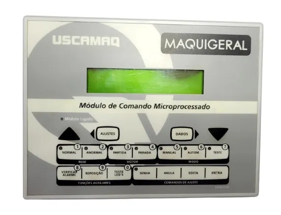 Módulo de Controle Eletrônico Original Maquigeral Uscamaq 44054.01 24vcc Atos Schneider Eletric Painel Controlador Automático CP para Grupo Gerador
