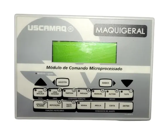 Módulo de Controle Eletrônico Original Maquigeral USCAMAQR 44660.01 24vcc Atos Schneider Eletric Painel Controlador Automático CP para Grupo Gerador