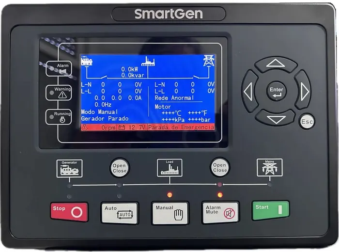 Módulo de Controle Eletrônico Original Smartgen HGM 9320 MPU Painel Controlador Automático (usca) HGM9320MPU AMF para Geradores de Energia