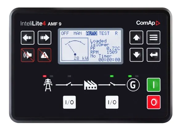 Módulo de Controle Original Comap Intelilite 4 AMF 9 - IL4AMF9XBAA Painel Controlador Gerador a Diesel