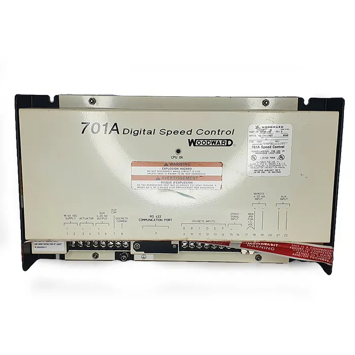 Regulador de Velocidade Woodward 701A