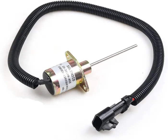 Solenóide de Desligamento para Kubota 25-38109-05Z 25-38109-05S 25-38109-06Z 12V KUBOTA, THERMOKING CABO e PINO LONGO 1503ES-12A5SUC9SCC28