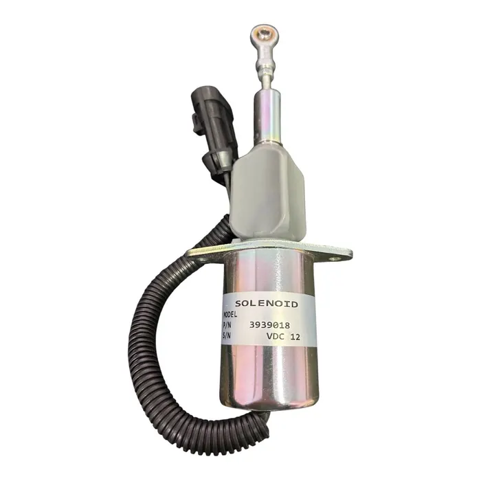 Solenoide de Parada para Motor Diesel (gerador) Compatível Modelo 3939018 -12V (normalmente Aberta)