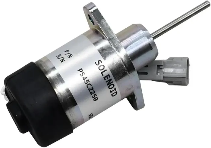 Válvula Solenoide de Desligamento de Combustível PS45CZ250 12VDC para Motor Kubota V2203 V2607 V3300 V3307 V3800 1G939-60010 Valve 1G528-60010 1G939-60010 25-38773-00 PS45CZ290