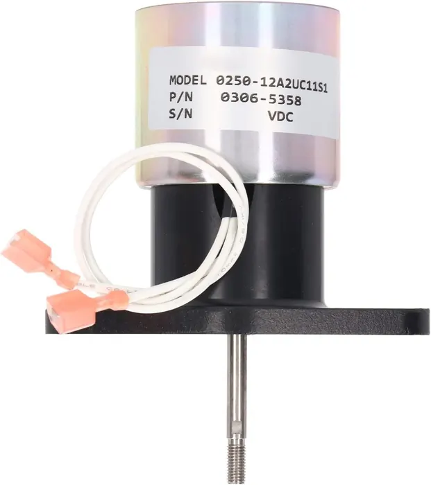 Válvula Solenóide de Parada de Desligamento 0250-12A2UC11S3 0250-12A2UC11S1 12V / 24V para Motores e Geradores Cummins C110D5 e Woodward C33D5 C38D5 C30D6 C35D6 X3.3.3 Solenóide de Corte
